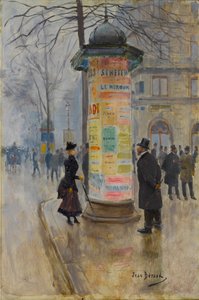 Escena de calle parisina de Jean Beraud